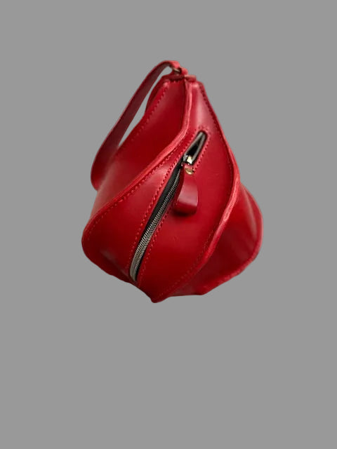 Twisted Red Leather handbag