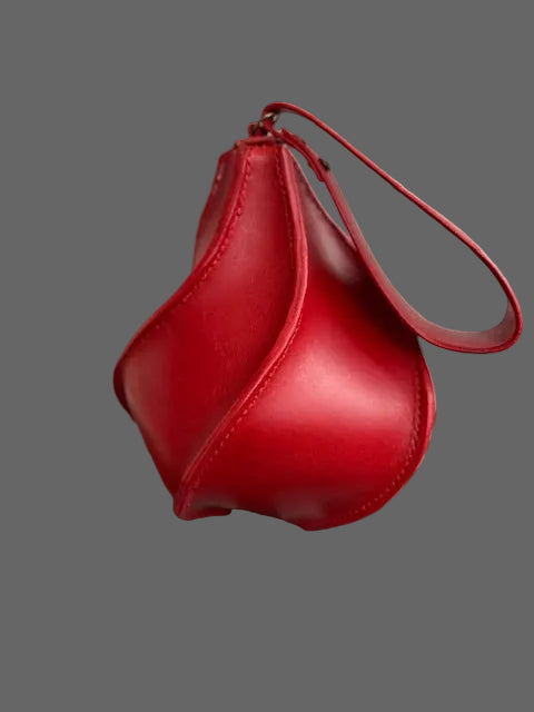 Twisted Red Leather handbag