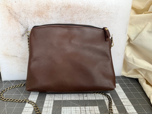 Classic Leather Crossbody:  Anabel
